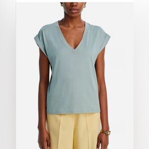 FRAME DENIM EASY V-NECK TEE S